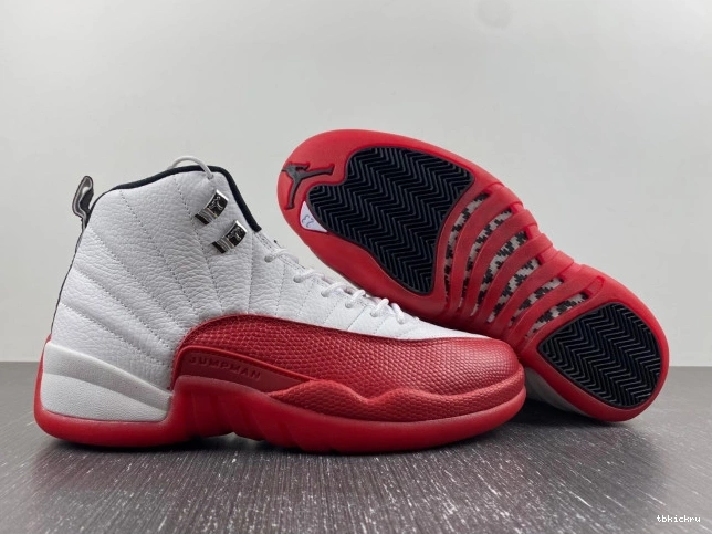 Rep TBK 12 Retro Jordan Cherry Air 130690-110 0711